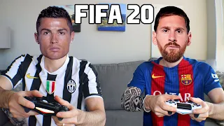 CRISTIANO RONALDO PLAYS FIFA 20 WITH LIONEL MESSI