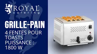 Grille-pain professionnel Royal Catering RCET-4.1 | Présentation du produit