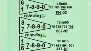 Thai Lotto Vip HTF Sets Formula 16-7-2022 || Thai Lotto Results Today