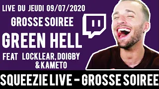 Twitch Squeezie - La Grosse Soirée Green Hell ! ft  Locklear, Doigby & Kameto  🎮🎮☠️☠️