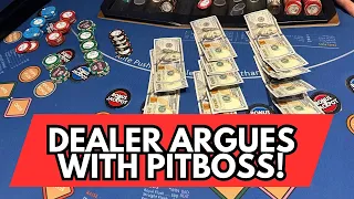 HEADS UP HOLD 'EM in LAS VEGAS! DEALER ARGUES WITH THE PITBOSS!?! HAPPY MEMORIAL DAY! 🇺🇸❤️