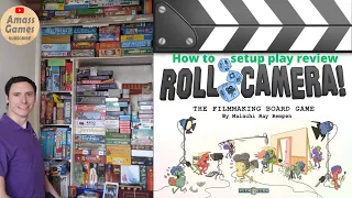 How to play Roll Camera!: Film making boardgame review #cooperative #boardgame AmassGames #tabletop