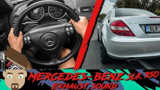 Mercedes-Benz SLK 350 (R171) | POV / Raw sound with stock exhaust