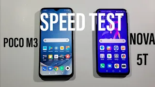 Poco M3 vs Nova 5T Comparison Speed Test