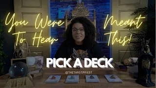 YOU WERE MEANT TO HEAR THIS MESSAGE! - Pick A Card - 🧝🏽‍♀️🔊👁️(PSYCHIC / TAROT)