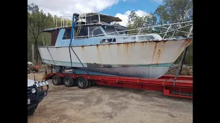 The beginning of rusting away -- steel boat restoration