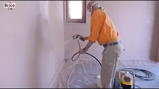 Peindre les murs au pistolet airless basse pression -Tuto brico avec Robert pour peindre un mur