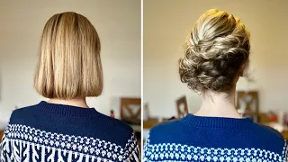 Live with Pam - Softly Swept Side Bun for Short Fine Hair!
