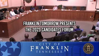 Franklin Tomorrow Presents The 2023 Candidates Forum