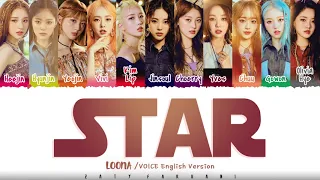 LOONA (이달의 소녀) - 'STAR (VOICE English Ver.) Lyrics [Color Coded_Eng]