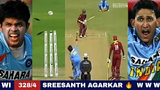 India Vs West Indies 2007 1st odi Highlights |Most Shocking Bowling By SREESANTH And AGARKAR NEHRA😱🔥