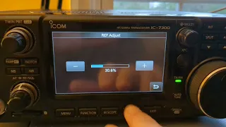 ic-7300 Reference Adjustment And Calibration With WWV