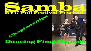 Samba heating up with a latin showdown @ BYU Fall Festival Championships 2023 - Dani & Tyler