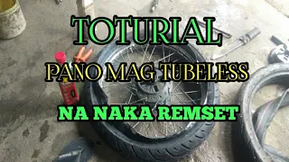 TOTURIAL PANO MAG TUBELESS NA NAKA REMSET...@Jawo Motovlog