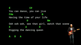 ABBA - Dancing Queen - Lyrics Chords Vocals piano