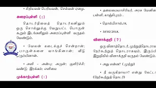 11 ஆம் வகுப்பு இயல் 6 நிறுத்தக்குறிகள்