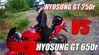 Hyosung GT 250r vs Hyosung GT 650r | МНЕ КАЖЕТСЯ ИЛИ ЭТО ОДИН И ТОТ ЖЕ МОТОЦИКЛ?!