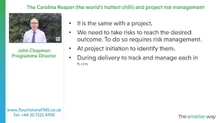 Project risk management and the World's Hottest Chilli: The Carolina Reaper