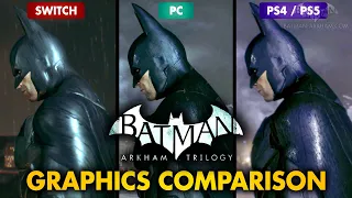 Batman: Arkham Trilogy Graphics Comparison - Switch / PC / PS5 / Xbox One