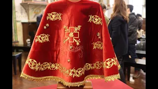A Capa que irá vestir a Imagem do Senhor Santo Cristo dos Milagres este ano, na festa de 2024
