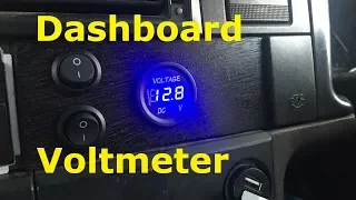 Fitting a Voltmeter in the Dash