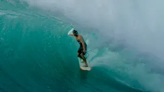 Surfing Honolua Bay, Maui, Hawaii - January 7, 2021 (RAW CLIPS) (4K)