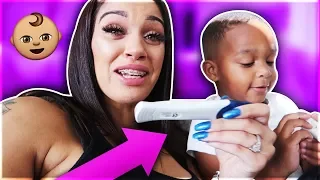 SON SURPRISES MOMMY WITH PREGNANCY ANNOUNCEMENT!!! (SPEECHLESS)