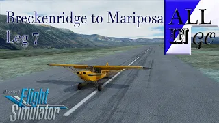 Breckenridge to Mariposa Nevada Bush Trip Leg 7 Hawthorne To Schurtz Microsoft Flight Simulator