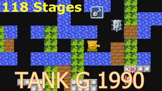 Tank G 1990 - Танчики - 118 уровней - (NES - Dendy - 8 bit) - Хак Battle City - Walkthrough HD