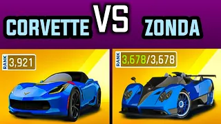 MAX PAGANI ZONDA VS MAX CORVETTE GRAND SPORT | THOUSAND MINARETS | ASPHALT 9 LEGENDS