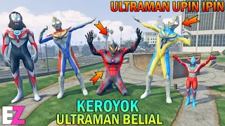 KELUARGA ULTRAMAN UPIN IPIN KEROYOK ULTRAMAN BELIAL - GTA 5 BOCIL SULTAN