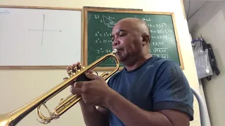 Hino Nacional Brasileiro tocado no trompete.