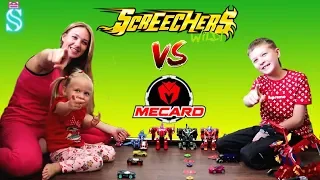 Screechers Wild VS Mecard! Who will win? Which robots are cooler?