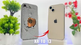 How to restore destroyed iPhone XR and turn it  into an iPhone 13 #iphone #restoration #iphone13