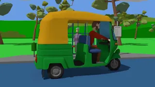 Green rickshaw and a trip around India - Educational trip and show of India