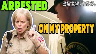 Get Off My Private Property - No Warrant - Arrest