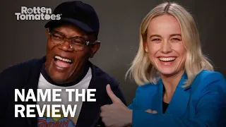 Captain Marvel's Samuel L. Jackson and Brie Larson Play "Name the Review"