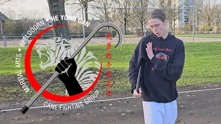 Cane Fighting: The Spinning Drill - He Yong Gan Martial Arts