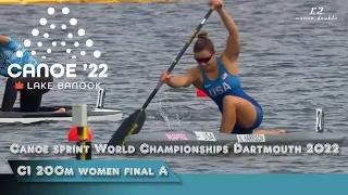 C1 200m women final A Canoe sprint World Championships Dartmouth 2022