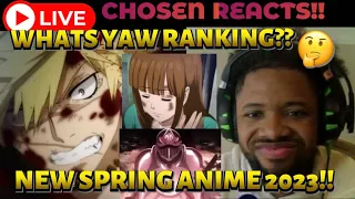 Top 10 Most Anticipated NEW Anime of Spring 2023 (AMERICAN REACTS) #reaction #funny