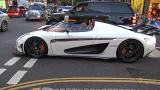 Supercars in London.Best of Highlights.