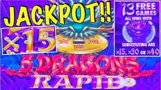 MOM picks MYSTERY for UPGRADED FREE GAMES!! 5 Dragons Rapid! JACKPOT HANDPAY 🐉💰🎉