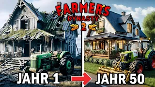 FARMERS DYNASTY 2 - Ich restauriere einen FENDT und repariere meinen BAUERNHOF | Gameplay Demo