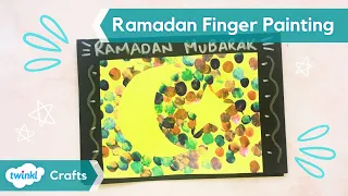 Ramadan Finger Painting | Ramadan Craft Activity for Preschoolers