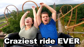 Riding the Worlds Most Insane Wooden Roller Coaster: The Voyage at Holiday World!