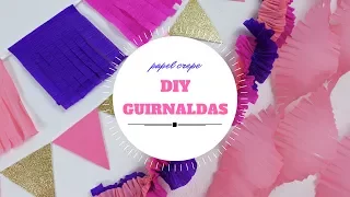 guirnaldas de papel crepe