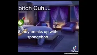 sandy breaks up with spongebob