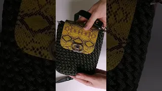 БЫСТРО И ЛЕГКО! СУМОЧКА крючком из 1 МОТОЧКА шнура #crochetbag