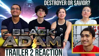 BLACK ADAM TRAILER 2 REACTION! Comic-Con Sneak Peek Reaction! | MaJeliv Reacts l Destroyer or Savior