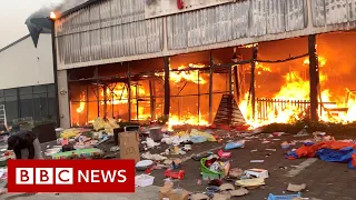 Looting and unrest leaves 72 dead as South Africa violence continues - BBC News